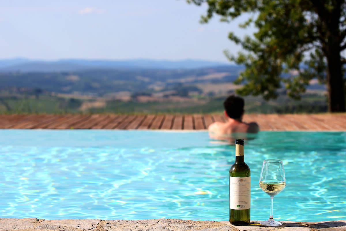 Your panoramic pool in Chianti Classico